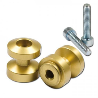 Bobbins
 MP, M6, elox., gold, Ø=24,5mm, VPE = 2 Stück  *** z.B. Aprilia/Triumph/Yamaha ***, 441114