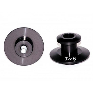 LV8-Bobbin s, Aluminium, schwarz, M10 x 1,25 mm, Paar, (Kawasaki), 441156