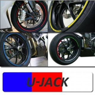 Felgenrandaufkleber GP U Jack 7 mm breit vorgeformt für 16 19 Zoll Felgen 450212