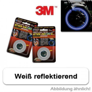 Felgenrandaufkleber weiss reflektierend 5 mm 6 m bis 18 Zoll 450511