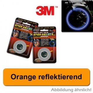 Felgenrandaufkleber orange reflektierend 5 mm 6 m bis 18 Zoll altern. 450504 450515