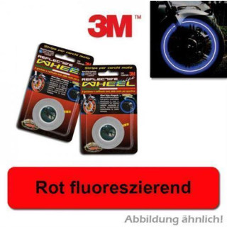 Felgenrandaufkleber rot fluoreszierend 5 mm 6 m bis 18 Zoll 450519