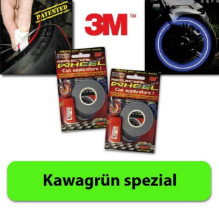 Felgenrandaufkleber Kawagrün, 5 mm, 6 m , 450530  YAMAHA / YZ 250 F (CG40) / YZ 250 F / 2021 / OFFROAD / MX , 450530