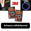 Felgenrandaufkleber schwarz reflektierend 5 mm 7 m +...