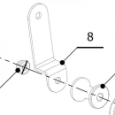 Auspuff MIVV S gebogene Halterung 50.SS.119.1