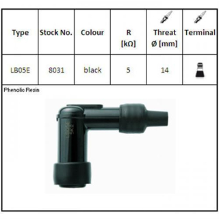 NGK Zündkerzenstecker LB05E 90° gewinkelt 601101