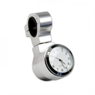Lenkeruhr Quartz 7 8 Zoll + 1 Zoll Alu silber Wasser Vibrations geprüft 740005