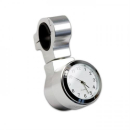 Lenkeruhr Quartz 7 8 Zoll + 1 Zoll Alu silber Wasser...
