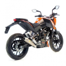 Auspuff SBK GPstyle KTM DUKE 125 ev. LeoVince SBK Slip On GP Style Evo2 Edelstahl 8566