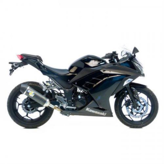 Auspuff SBK LV ONE NINJA 300 R 13 ev C LeoVince LV One Carbon Slip on EG ABE 8741