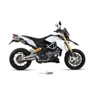 Auspuff MIVV SUONO ST. STEEL carbon caps 2 SLIP ON e APRILIA DORSODURO 1200 12 A.010.L7