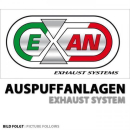 Auspuff EXAN Slip on 2 2| classic oval| Edelst. schwarz...