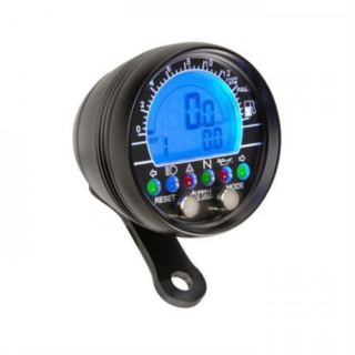 Acewell Digitalinstrument alu schwarz Aufbau Tacho Drehzahlmesser Uhr ACE 2853AS