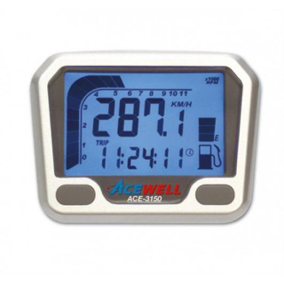 Acewell Digitalinstrument silber Tacho Drehzahlmesser Uhr Tankanzeige TGB Version ACE 3150 TGB