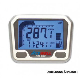 Acewell Digitalinstrument carbon blau Tacho Drehzahlmesser Uhr Tankanzeige TGB Version ACE 3150CB TGB