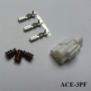 Acewell Wasserdichter 3er Stecker ACEWELL weiblich weiss...