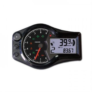 Acewell Digitalinstrument schwarz LO2 Tachometer Tacho Drehzahlmesser 15000 RPM Uhr Tankanzeige ACE 6656 HB