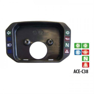 Acewell Kontrollleuchtencover Cover schwarz ACE C38