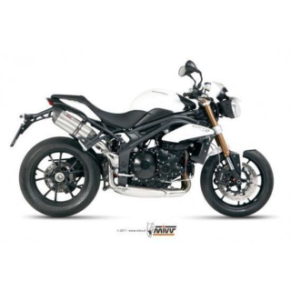 Auspuff MIVV SUONO ST. STEEL carbon caps 2 SLIP ON e TRIUMPH SPEED TRIPLE 11 AT.012.L7