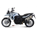 Auspuff MIVV SUONO ST. STEEL carbon caps SLIP ON e * BMW F 650 800 GS 08 B.007.L7
