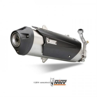 Auspuff MIVV ST. STEEL Full sys. 1x1 e URBAN SUZUKI BURGMAN 125 150 02 06 C.SU.0008.B
