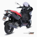 Auspuff MIVV STRONGER STEEL BLACK Full sys. 1x1 e SP GILERA NEXUS 300 08 G.004.LBSC