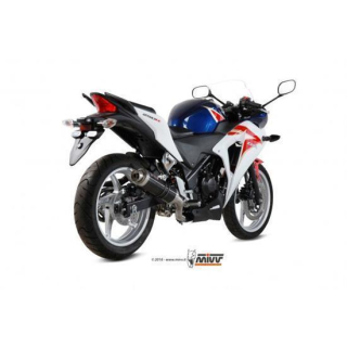 Auspuff MIVV GP STEEL BLACK SLIP ON e SPORT HONDA CBR 250 R 11 H.047.LXB