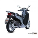 Auspuff MIVV STRONGER STEEL BLACK Full sys. 1x1 e SP HONDA SH 300 07 H.049.LBSC