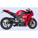 Auspuff EXAN Slip On 4 1| konisch Ed. Cap| Edelst. schwarz HONDA | CBR 1000 RR Bj. 08 13 | EG H535 CO IN