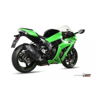 Auspuff MIVV SPEED EDGE STEEL BLACK SLIP ON e * SPO KAWASAKI ZX 10 R 11 K.026.LRB