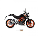 Auspuff MIVV SUONO ST. STEEL carbon caps Full sys. 1x1 KTM 390 DUKE 13 KT.012.L7