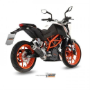 Auspuff MIVV GP STEEL BLACK Full sys. 1x1 e SPORT KTM 390 DUKE 13 KT.012.LXB