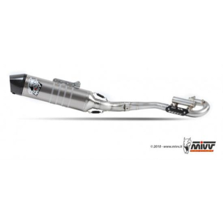 Auspuff MIVV OVAL ST. STEEL carbon cap Full sys. 1x1 HONDA CRE F 250 R 2010 M.HO.027.LXC.F