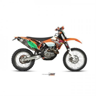 Auspuff MIVV OVAL ST. STEEL carbon cap Full sys. 1x1 KTM EXC 450 F 2012 M.KT.029.LXC.F
