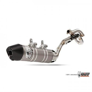Auspuff MIVV OVAL ST. STEEL carbon cap Full sys. 1x1 SUZUKI RM Z 450 E 09 12 RMX 450 Z 10 12 M.SU.015.LXC.F