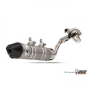 Auspuff MIVV OVAL ST. STEEL carbon cap Full sys. 1x1...
