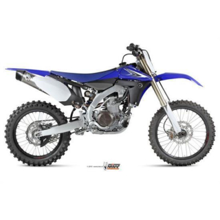 Auspuff MIVV OVAL ST. STEEL carbon cap Full sys. 1x1 YAMAHA YZ 450 F 10 12 M.YA.024.SXC.F