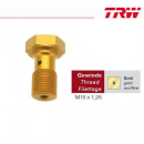 TRW,Hohlschraube kurz M10x1,25 / Gold / Aluminium, MCH901G