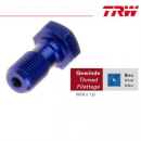 TRW,Hohlschraube kurz M10x1,0 / Blau / Aluminium, MCH921B