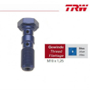 TRW,Doppelhohlschraube M10x1,25 / Blau / Aluminium, MCH951B