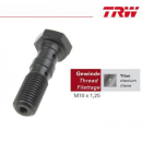 TRW,Doppelhohlschraube M10x1,25 / Titan / Aluminium, MCH951T