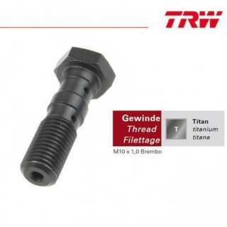 TRW,Doppelhohlschraube M10x1,0 Brembo / Titan / Alu, MCH961T