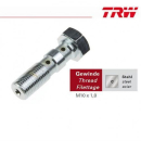 TRW,Doppelhohlschraube M10x1,0 / Chrom / Stahl, MCH971C