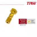 TRW,Doppelhohlschraube M10x1,0 / Gold / Aluminium, MCH971G