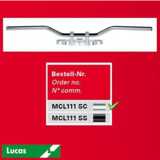 TRW Stahllenker Classic Low Stahl verchromt 7 8 Zoll 22MM Breite: 765mm MCL111SC