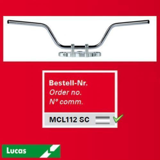 TRW Stahllenker Touring High Stahl verchromt 7 8 Zoll 22MM Breite: 770mm MCL112SC