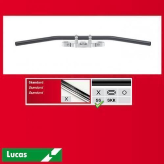 TRW Stahllenker Dragbar Medium Stahl schwarz 1 ZOLL 25 4 MM Breite: 795mm MCL123SS