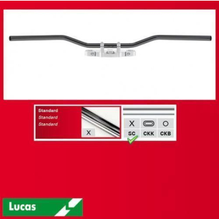 TRW Stahllenker Flyerbar Stahl verchromt 1 ZOLL 25 4 MM Breite: 970mm MCL132SC