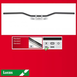 TRW Stahllenker Flyerbar Stahl schwarz 1 ZOLL 25 4 MM Breite: 970mm MCL132SS