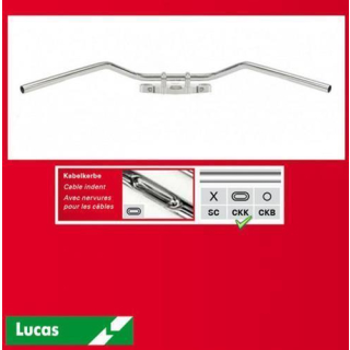 TRW Stahllenker Roadstar Medium Stahl verchromt 1 ZOLL 25 4 MM mit Kabelkerben Breite: 900mm MCL135CKK